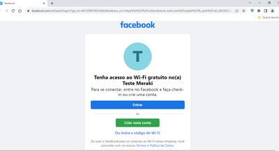 Facebook WiFi not working on “new style” page - The Meraki Community